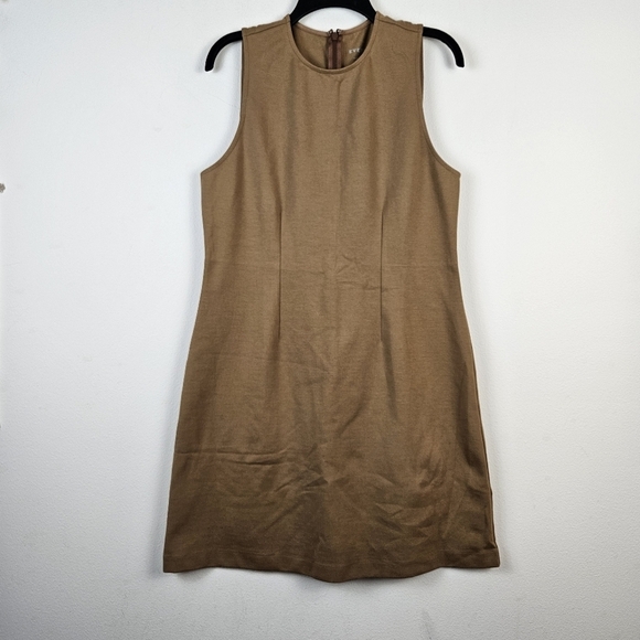 Everlane Cotton Modal Sleeveless Mini Dress Size XL Brown - Picture 1 of 7